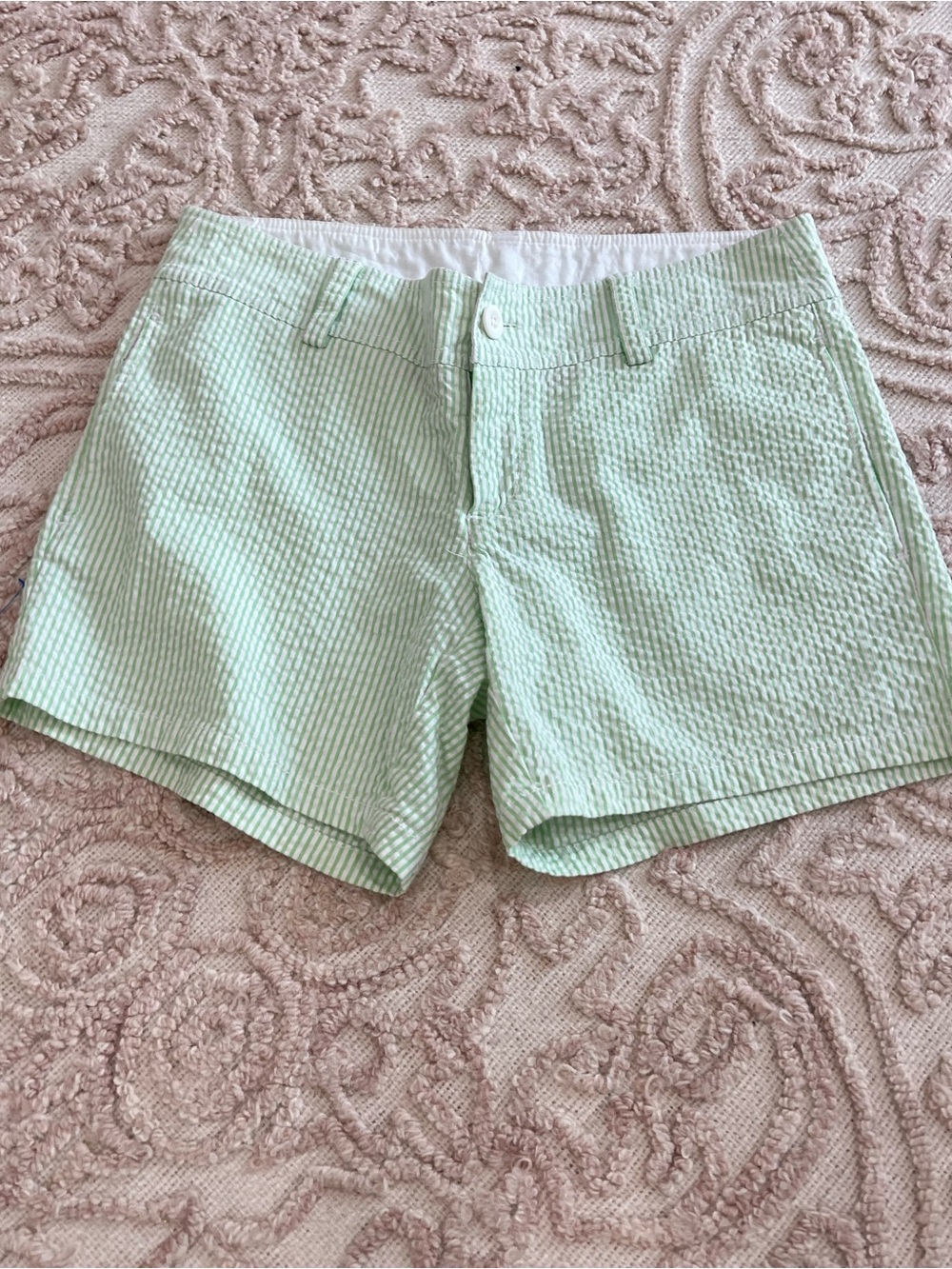 Lilly Pulitzer Mint Green Seersucker Shorts